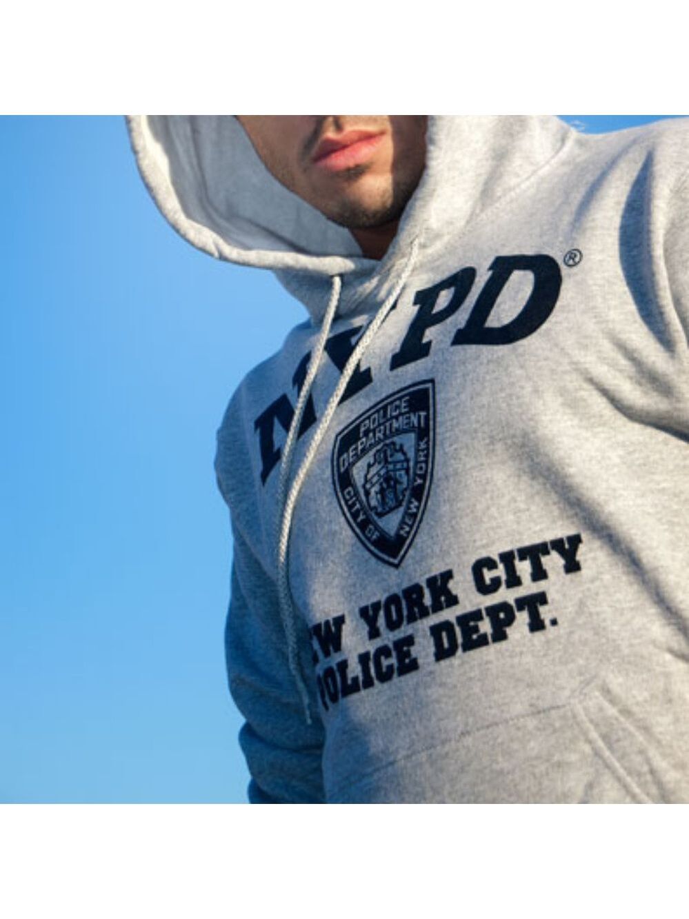 Gray NYPD Hooded Sweatshirt unisex hoodie SALE NWT - Picture 5 of 5